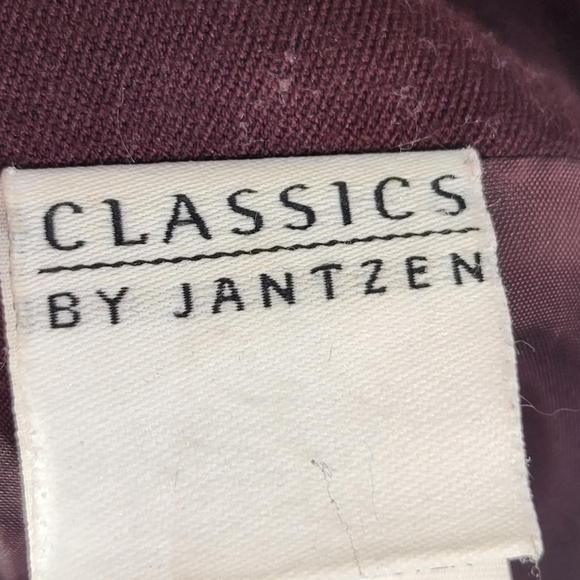 Classics by Jantzen Maroon Mid-Length Blazer Jacket w/Pockets Size XLarge - Picture 5 of 7
